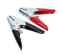 Alomejor Pince de Chargeur de Batterie de Voiture 600A, Poignée Isolée, Connexion Rapide, Idéale pour Les Batteries de Voiture et de Camion