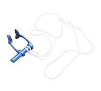 Alomejor Pince-Nez D'apnée avec Sangle Réglable pour Entraînement Débutant en Plongée, Bouchons Nasaux Anti-Perte pour Maintien de L'air Statique et Plongée Dynamique en Piscine, Plastique +