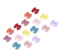 Alomejor Pinces à Cheveux en Ruban de Satin pour Animaux de Compagnie, 16 Pièces, pour Animaux de Compagnie Charmants, Plusieurs Couleurs pour Le Toilettage, Les Fêtes d'anniversaire