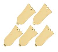 Alomejor Plaque de Cache Truss Rod de Guitare Basse en Alliage (GOLD) | Conception à 2 Trous, Alliage D'aluminium Antirouille, Ajustement Universel pour Guitare Basse, Protège la Tige de Réglage
