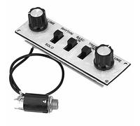 Alomejor Plaque de Commande de Largeur Précâblée, Faisceau de Câbles de Commutateur chargé avec Boutons et Circuit imprimé, pour Remplacement de Basse et de Guitare