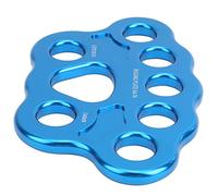 Alomejor Plaque de Gréement 45KN, Connecteur Multi-ancrage Haute Résistance, 8 Trous pour Les Activités de Plein Air, Pont de Câbles