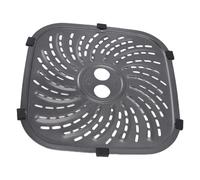 Alomejor - Plaque de Gril de Remplacement pour Friteuse en Acier Inoxydable, Nettoyage Facile pour Friteuses 6QT et 8QT, pour des Options de Cuisson Polyvalentes (Grand)