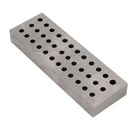 Alomejor Plaque de Perçage en Acier pour Réparation de Montres, Outil de Perçage de Trous Compact et Robuste pour Horlogers, 1 X Plaque d'acier