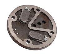 Alomejor Plaque de Valve de Compresseur D'air, Plaque de Valve en Acier de Remplacement pour Accessoires de Tête de Pompe à Cylindre de 80 Mm, Durable et Résistant à la Pression, 1 unité