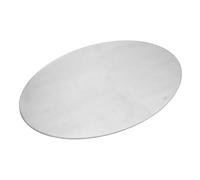 Alomejor Plaque D'immatriculation Ovale de Moto, Plaque D'immatriculation Vintage Personnalisée à Faire Soi-même, pour Style personnalisé, Finition en Aluminium brossé (SILVER)