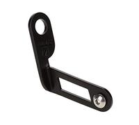 Alomejor Plaque D'immatriculation, Support de Numéro de Vélo en Alliage D'aluminium avec Dégagement Rapide pour Vélo Pliant de Route de Montagne (Black)