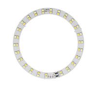 Alomejor Plaque Lumineuse Annulaire LED 10W, Substrat en Aluminium, avec éclairage Froid/Chaud pour la Photographie