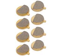 Alomejor Plaquettes de Frein Vélo et Trottinette Électrique - Jeu de 4 Paires de Plaquettes en Cuivre Haute Performance, Compatible VTT, Vélo Urbain, Scooter Électrique (Diamètre 1