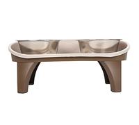 Alomejor Plateau de Gamelle surélevé Antidérapant pour Chien, Table de Salle à Manger pour Animaux de Grande Race et Animaux âgés, Gamelle Surélevée en Acier Inoxydable pour Une Digestion Saine, 2