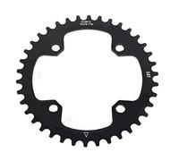 Alomejor Plateau de pédalier VTT,Robuste Acier BCD 104mm 38 Dents,Plateau Simple Vitesse,for Cyclistes Tout-Terrain Randonneurs Forêt