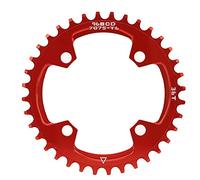 Alomejor Plateau Large étroit 96BCD 32/34/36T Plateau Unique Vélo de Montagne Vélo Anneau de cChaîne à Vitesse Unique(36T)