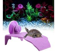 Alomejor Plateforme de Repos pour Tortues, île Flottante Durable (Violet S)