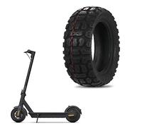 Alomejor Pneu en Caoutchouc Solide Durable et Résistant à la Déchirure pour Scooter électrique de 10 Pouces, Pneu Hors Route rainuré et Antidérapant