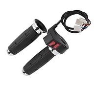 Alomejor Poignée D'accélérateur de Vélo électrique, Contrôle Durable Avant et Arrière, 3 Vitesses pour Vélo, Guidon Antidérapant 22 Mm, Bleu, 1 Paire Adaptée aux Scooters