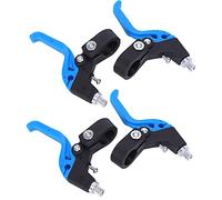 Alomejor Poignée de Frein de Vélo pour Enfants, Texture Serrée, Engagement Noir Vert pour Guidon de 22.2mm de Diamètre (Bleu noir)