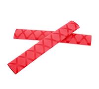 Alomejor Poignée de Pilon, Couverture de Maillet, Décoration à Motif de Grille pour les Amateurs de Percussion (rouge)