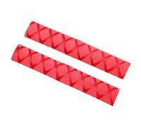 Alomejor Poignée de Pilon, Couverture de Maillet, Décoration à Motif de Grille pour les Amateurs de Percussion (rouge)