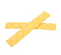Alomejor Poignée de Pilon, Couverture de Maillet, Décoration à Motif de Grille pour les Amateurs de Percussion (YELLOW)