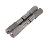 Alomejor Poignée de Scie à Câble Moletée en Acier Inoxydable, Poignée Sécurisée Durable pour Couper les Os du Bois, Camping 2 Pièces