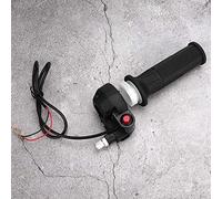 Alomejor Poignées de gaz, Remplacement avec Interrupteur d'arrêt poignées Mini Moto en Caoutchouc Noir for passionnés de Dirt Bike et utilisateurs de véhicules Tout Terrain