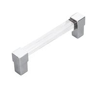 Alomejor Poignées de Tiroir Modernes en Acrylique, Matériau de qualité Supérieure, Faciles à Installer, Poignées de Tiroir en Cristal pour Armoires de Cuisine, Placard, 1 X de en Acrylique pour (Pas