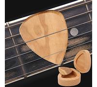 Alomejor Points de Guitare Container Box Polder en Bois Poli avec Une fonctionnalité de Chute, Un Grand Bois de Hêtre Pur Musical