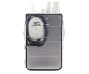Alomejor Pompe de Puisard de Douche ABS, Boîte de Vidange de Cale 12V 24V 750GPH avec Interrupteur à Flotteur Automatique, Couvercle Facile à Nettoyer à Entrées Multiples pour Bateau Marin, Yacht,