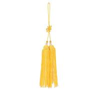 Alomejor Pompon Chinois Gland d'épée de Tai-chi Gland d'épée de Kungfu d'arts Martiaux Chinois pour Taiji Sword Home Handing Décoration(Jaune)