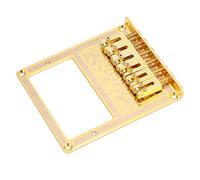 Alomejor Pont de Guitare Réglable et Durable, Micro Humbucker pour Guitares électriques TL Telecaster (branches dorées)
