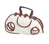 Alomejor Porte-Chien, Bandoulière Réglable avec Grande capacité et Ports de Ventilation pour Petits Animaux de Compagnie, Voyage Confortable (Plage de réglage M : 32-50 cm / 12,6-19,7 Pouces)