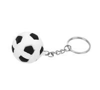 Alomejor Porte-Clés Ballon de Football, Porte-Clés de Football Réaliste pour L'organisation des, avec Matériau en Fer PVC pour Accessoire de Sac à Dos