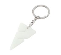 Alomejor Porte-clés Phosphorescent, Pendentif Triangulaire en Résine avec Accessoire de Plongée en Anneau en Acier Inoxydable pour la Décoration de Sac à Dos