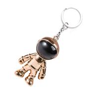 Alomejor Porte-clés Spaceman Design 3D élégant pour Sac à Dos, Pendentif de Voiture pour Hommes et Femmes 3,94 X 1,18 Pouces (GOLD)