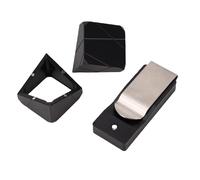 Alomejor Porte-Craie de Piscine, Support de Billard en Alliage d'aluminium avec Pince de Ceinture Premium pour Un Accès Rapide Pendant Les Jeux de Piscine (Black)