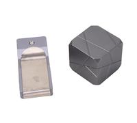 Alomejor Porte-Craie de Piscine, Support de Billard en Alliage d'aluminium avec Pince de Ceinture Premium pour Un Accès Rapide Pendant Les Jeux de Piscine (Gris Clair)