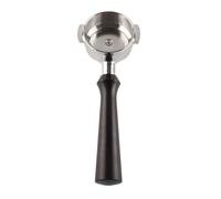 Alomejor Porte-Filtre à café en Acier Inoxydable de 58mm, avec Poignée en Bois, Filtre de Brassage Durable pour Machines à Expresso Commerciales (F Bois de santal)