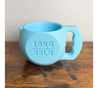 Alomejor Porte-pinte de Crème Glacée imprimé en 3D, Design Kettlebell élégant pour Pintes de 16oz, Bleu, Cadeau Parfait pour les Amateurs de Fitness