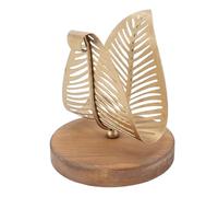 Alomejor Porte-serviettes Moderne en Forme de Feuille pour un Rangement élégant sur Table - Idéal pour la Décoration de la Maison et de L'hôtel, Fer forgé épais, 10,09 Oz