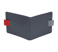 Alomejor Portefeuille Fin en Cuir Gris Clair, élégant, à Deux Volets, Porte-Cartes à Clip pour Un Usage Quotidien