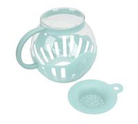 Alomejor Pot de Pop-corn en Verre Réutilisable pour Micro-ondes, Idéal pour Préparer des Collations de Soirée de Jeux de Cinéma et de Cinéma (GREEN)