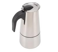 Alomejor Pot Moka Portable en Acier Inoxydable, pour la Maison et le Camping en Plein Air, Ensemble de Cafetière de qualité Alimentaire (450ML)