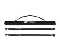 Alomejor Poteaux de Bâche, 2 Pièces 9,4 Pieds en Alliage D'aluminium Poteau de Tente Télescopique Réglable avec Système de Bouton de Verrouillage pour Auvent D'auvent Randonnée Randonnée