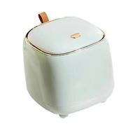 Alomejor Poubelle de Bureau de Type Poussoir, Conteneur à Ordures à Double Couche à la Mode pour le Salon, Style Tendance, Utilisation Facile pour les Petits Espaces ABS 5,9" (vert clair)