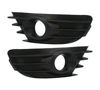 Alomejor Pour le Couvercle de Gril Plus Refroidisseur de Brouillard Noir Pour Pare-chocs Pour C4 2004-2008, Matériau ABS Premium, 1 Paire, Installation Facile, Pour les Amateurs de Voitures