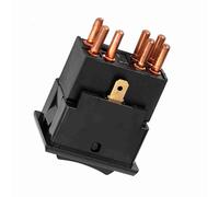 Alomejor Pour le Terrain de Terre Pour Rover Hazard Warning Lamp Switch YUF101490 Snabbons Remplacement Direct Noir