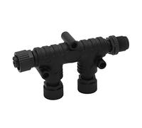 Alomejor pour NMEA 2000 Tee Terminator ABS 5 Broches M12 Terminateur de Câble de Dorsale IP67 étanche 2 Ports pour Dorsale de Réseau Marin et Ligne de Descente sur Bateaux Yachts