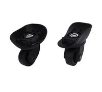 Alomejor Premium ABS -Koffer Sare Bader, Slear Rolling Rouse Back Cigres pour Les Réparations Simples, 2 pour Les Valises Trolley, Black