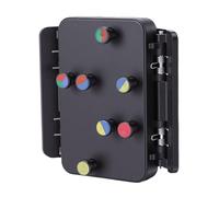 Alomejor Presseur d'accords pour ukulélé, Entraîneur d'accords en Nylon et Silicone avec 6 Codes Couleurs pour un Apprentissage Facile du Confort des Doigts, Convient aux Ukulélés de 23 à 26 Pouces