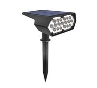 Alomejor Projecteur Solaire pour Pelouse, Applique Murale Extérieure étanche et écologique pour Jardin, Villa, Cour, Patio (RGB)